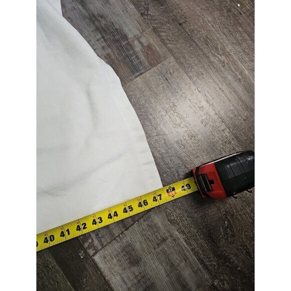 Vintage Trousseau (USA) Towels Lot Of 2 White Crocheted Edge Embroidered 48x25 - Picture 6 of 10